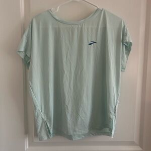 Brooks Teal and Light Blue Running Shirt